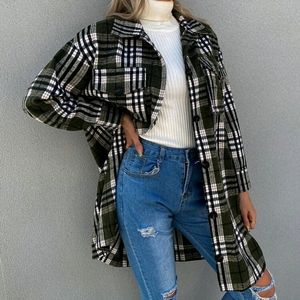 Plaid Long Overcoat